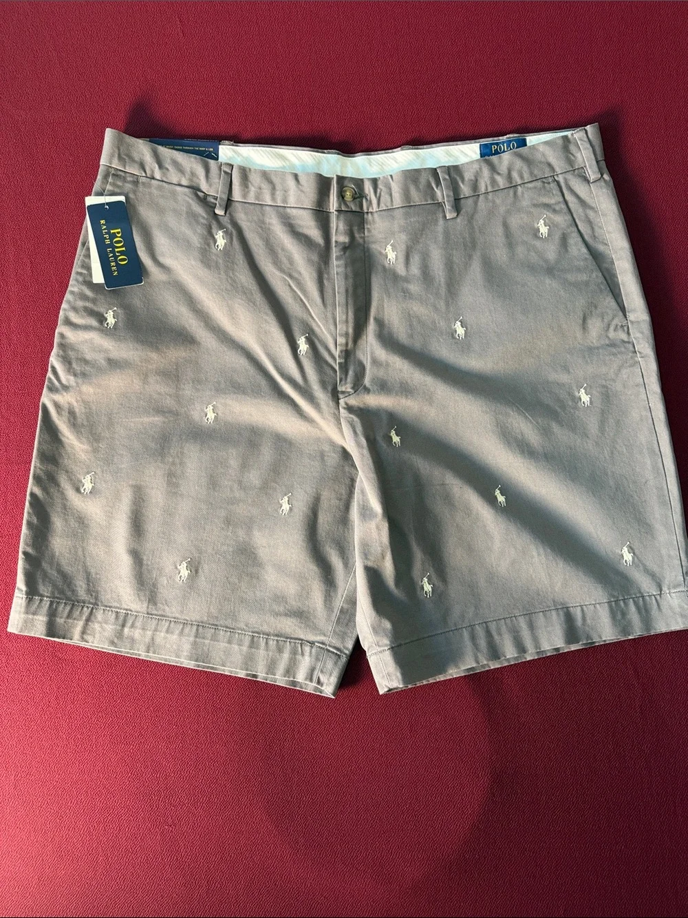 Polo by Ralph Lauren Gray Embroidered Pony Men’s Shorts